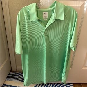 Oakley Men's Green Polo Shirt